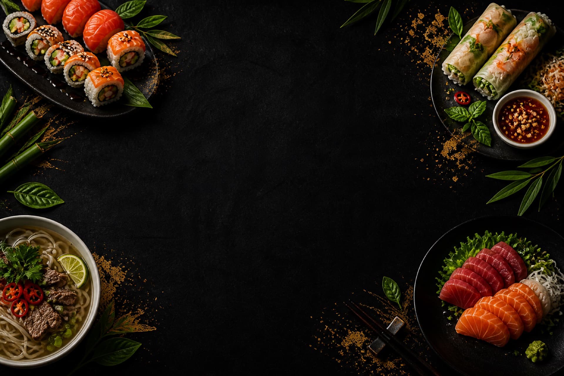 Vietnamese cuisine and sushi